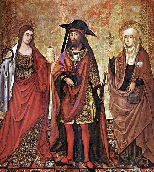 unknow artist St Lazarus between Martha and Mary Spain oil painting art
